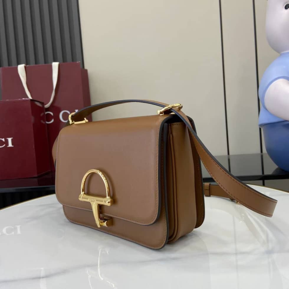 Gucci Siena Leather Brown Small Shoulder Bag_2_158869 Gucci Siena Leather Brown Small Shoulder Bag