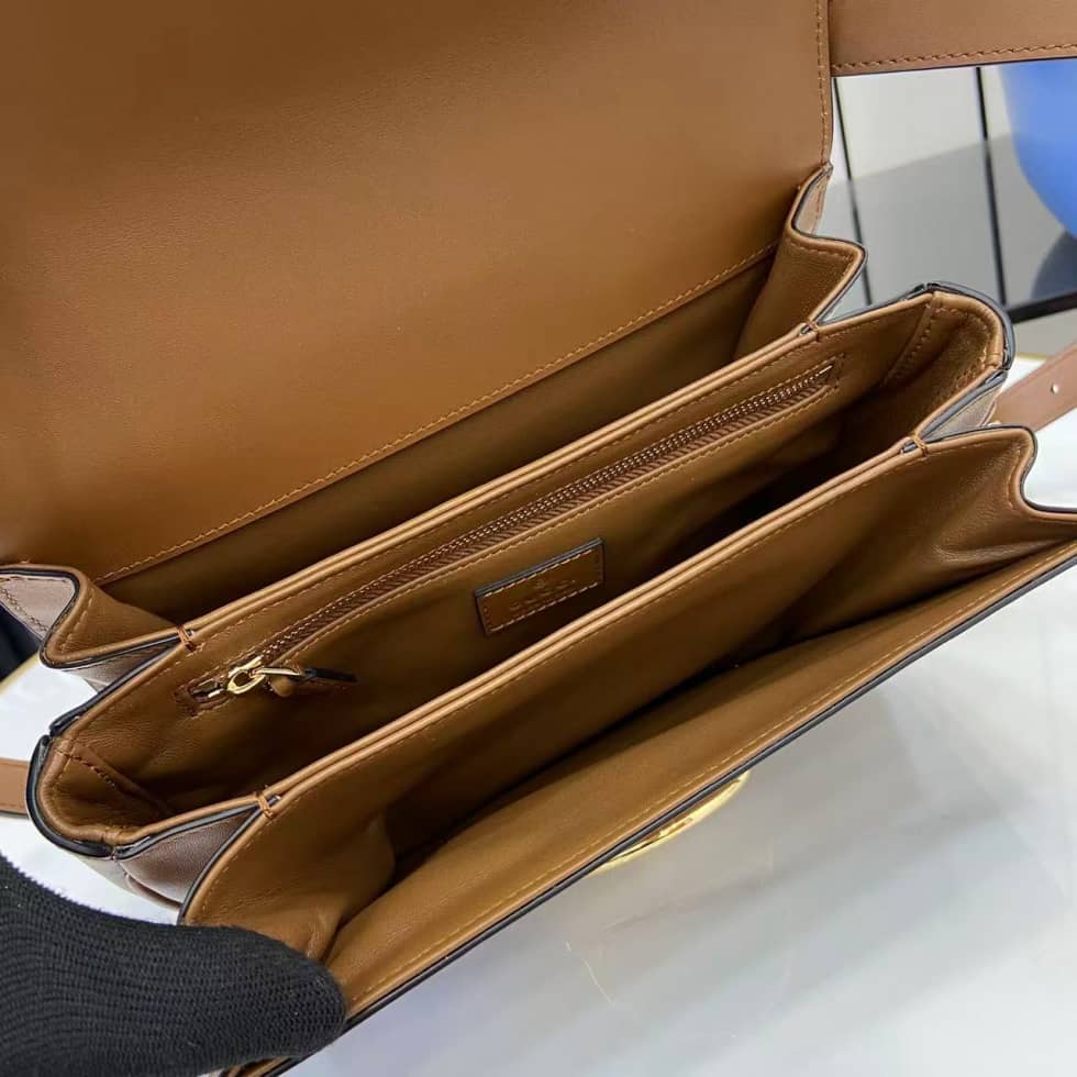 Gucci Siena Leather Brown Small Shoulder Bag_7_158869 Gucci Siena Leather Brown Small Shoulder Bag