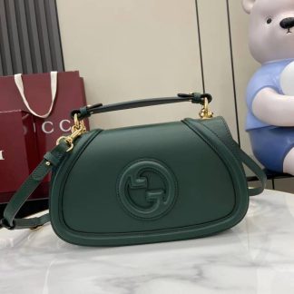 Gucci Blondie Green Medium Top Handle Bag 815714