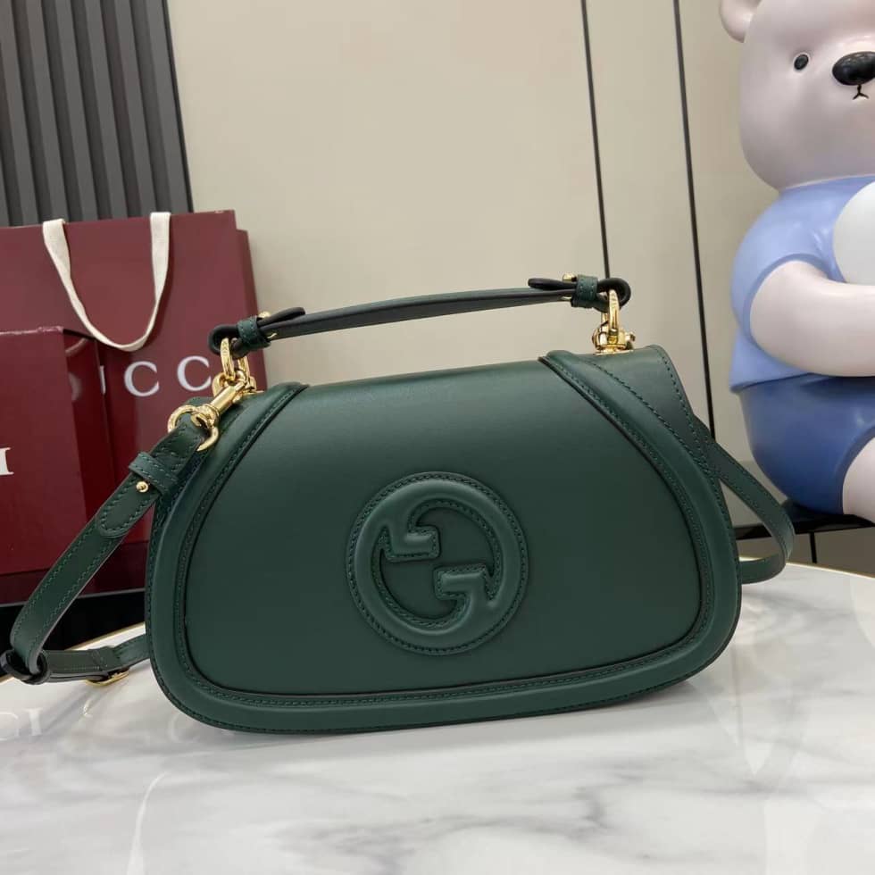 Gucci Blondie Green Medium Top Handle Bag 815714_10_158899 Gucci Blondie Green Medium Top Handle Bag 815714