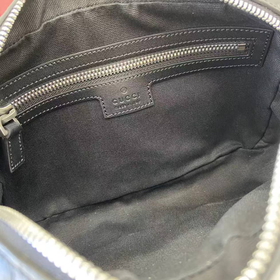 Gucci GG Emblem Small Black Crossbody Bag 850242_7_158949 Gucci GG Emblem Small Black Crossbody Bag 850242