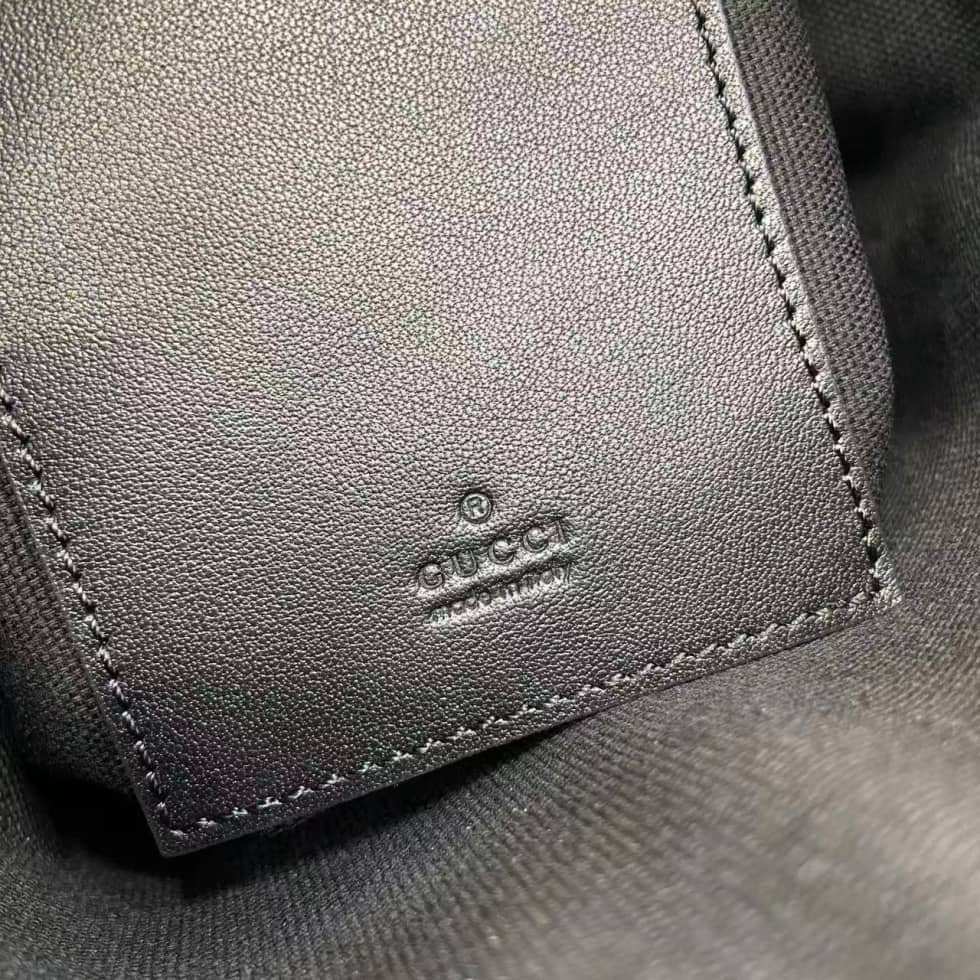 Gucci GG Emblem Small Black Crossbody Bag 850238_8_158959 Gucci GG Emblem Small Black Crossbody Bag 850238