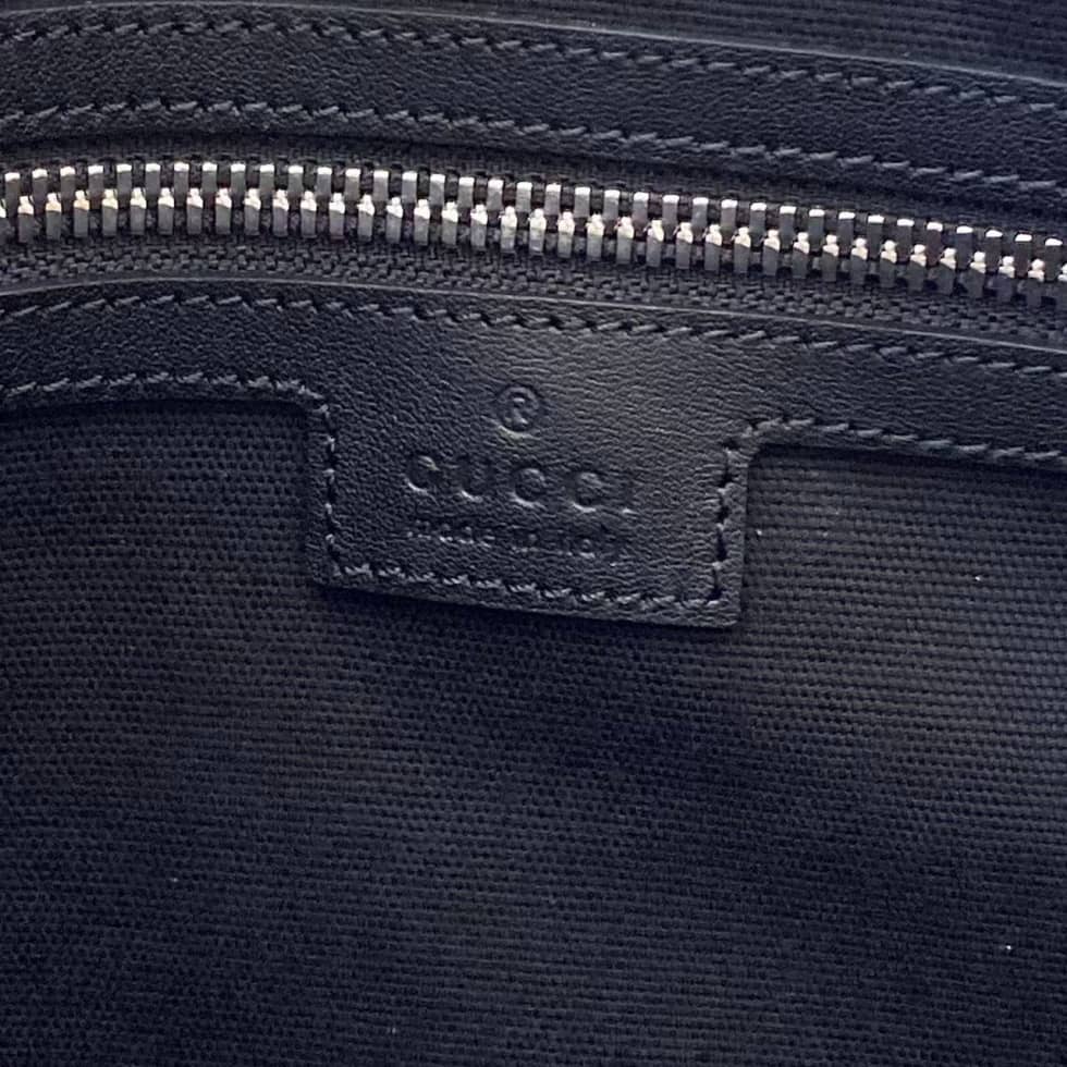 Gucci Medium GG Emblem Black Shoulder Bag 850214_8_158969 Gucci Medium GG Emblem Black Shoulder Bag 850214