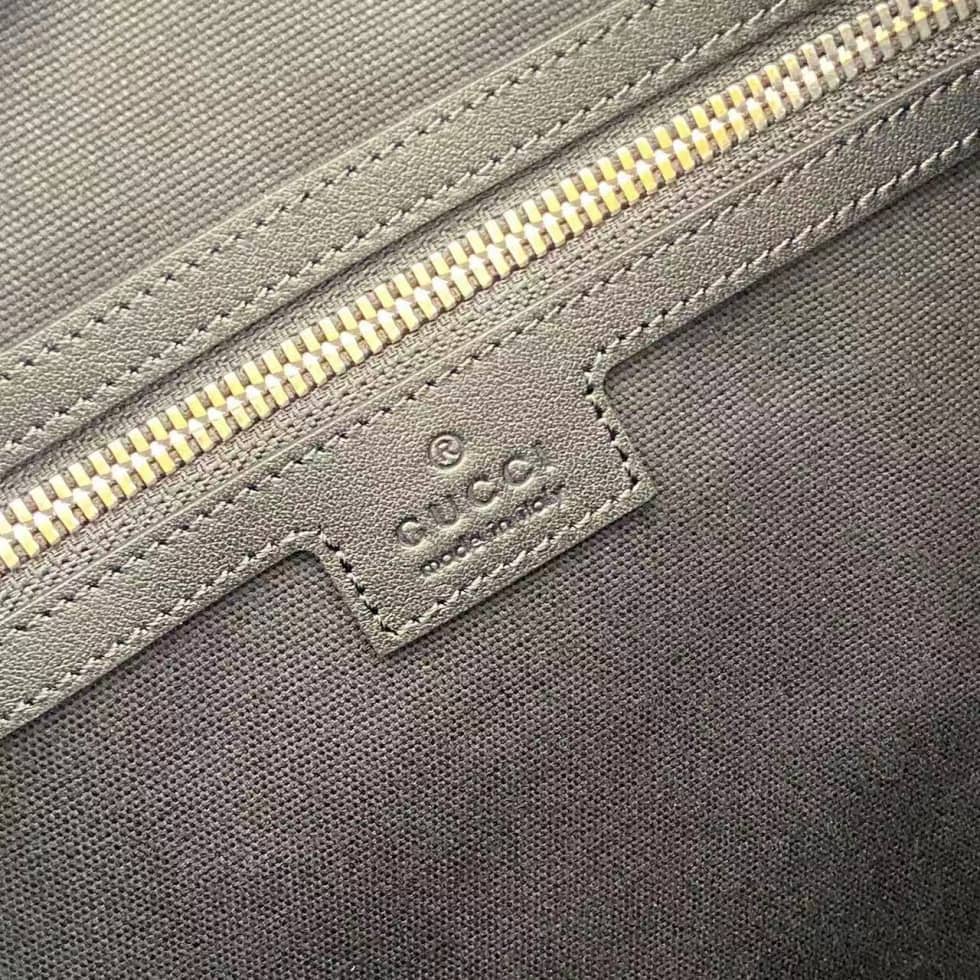 Gucci GG Emblem Large Black Briefcase 850222_7_158989 Gucci GG Emblem Large Black Briefcase 850222