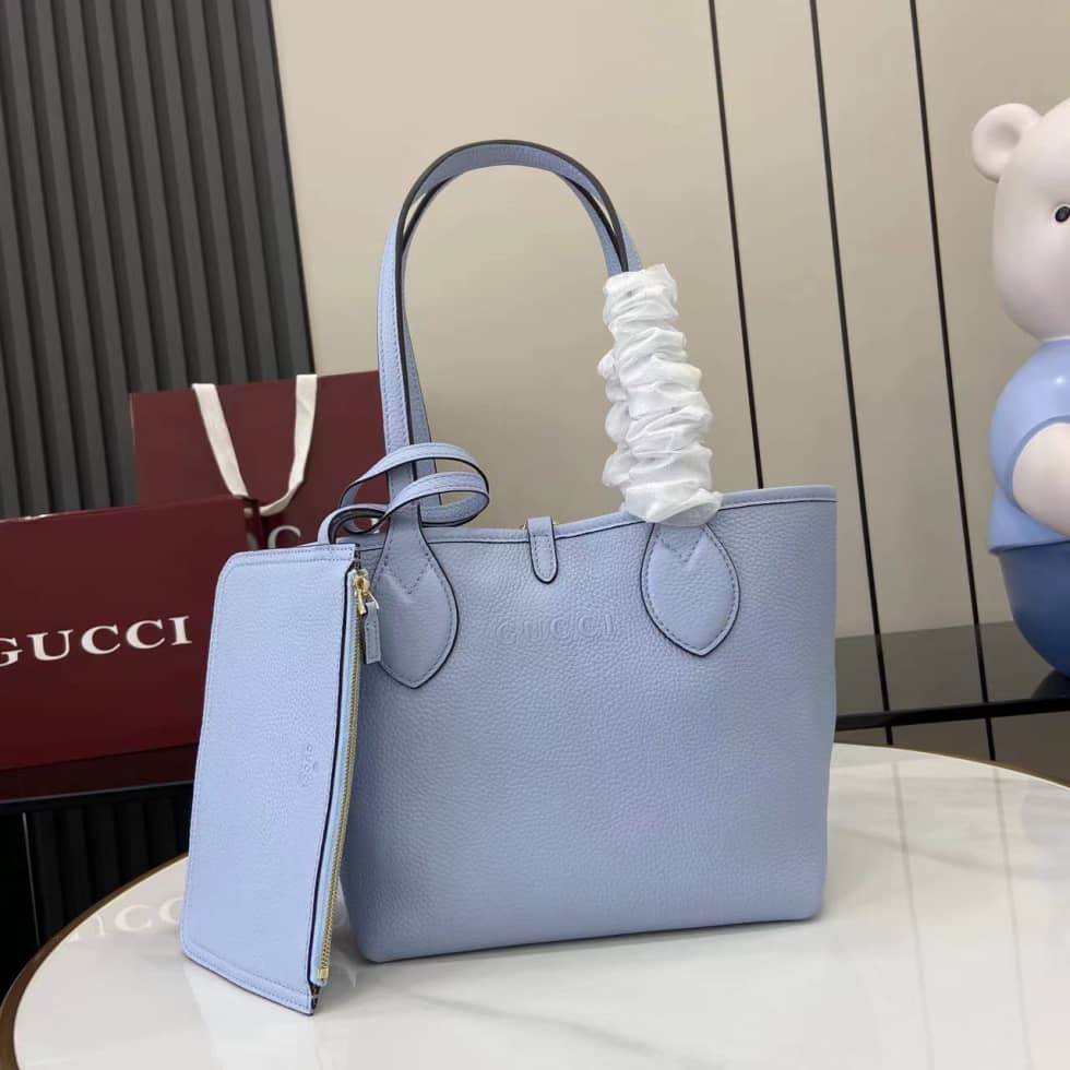 Gucci Totissima Leather Small Light Blue Tote_10_159009 Gucci Totissima Leather Small Light Blue Tote