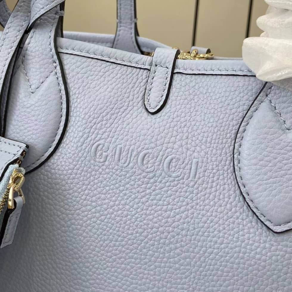 Gucci Totissima Leather Small Light Blue Tote_3_159009 Gucci Totissima Leather Small Light Blue Tote