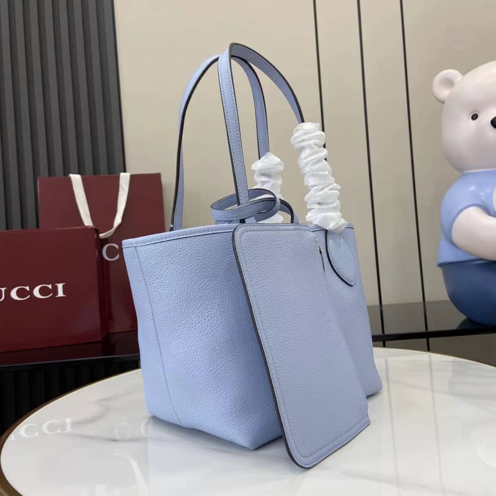 Gucci Totissima Leather Small Light Blue Tote_6_159009 Gucci Totissima Leather Small Light Blue Tote