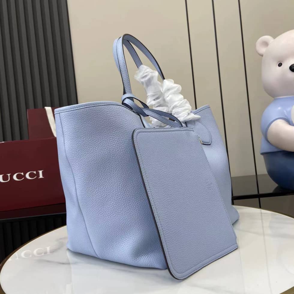 Gucci Totissima Leather Large Light Blue Tote_2_159019 Gucci Totissima Leather Large Light Blue Tote