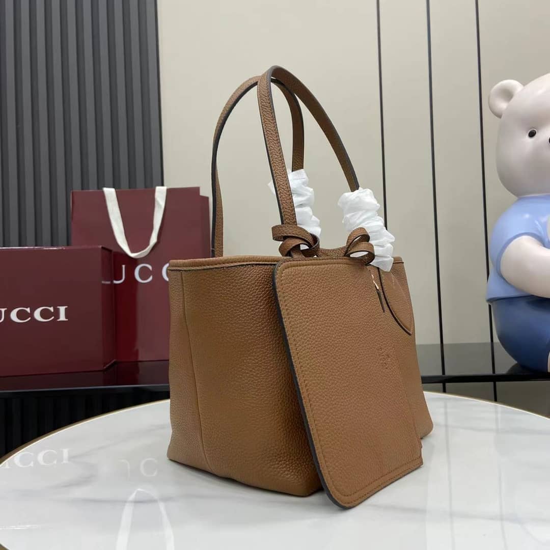 Gucci Totissima Leather Small Brown Tote 839124_2_159029 Gucci Totissima Leather Small Brown Tote 839124