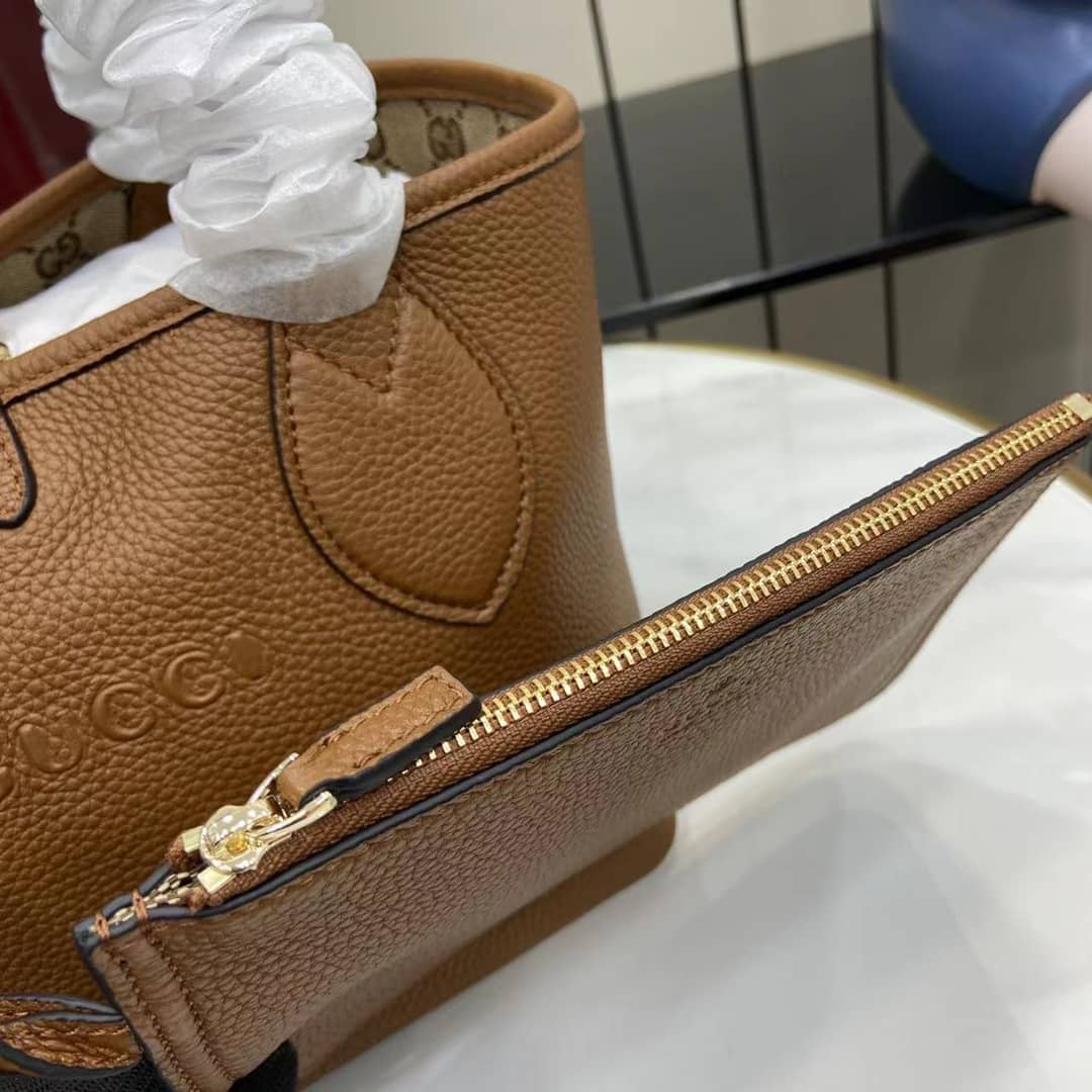 Gucci Totissima Leather Small Brown Tote 839124_4_159029 Gucci Totissima Leather Small Brown Tote 839124