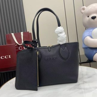 Gucci Totissima Leather Small Black Tote 839124