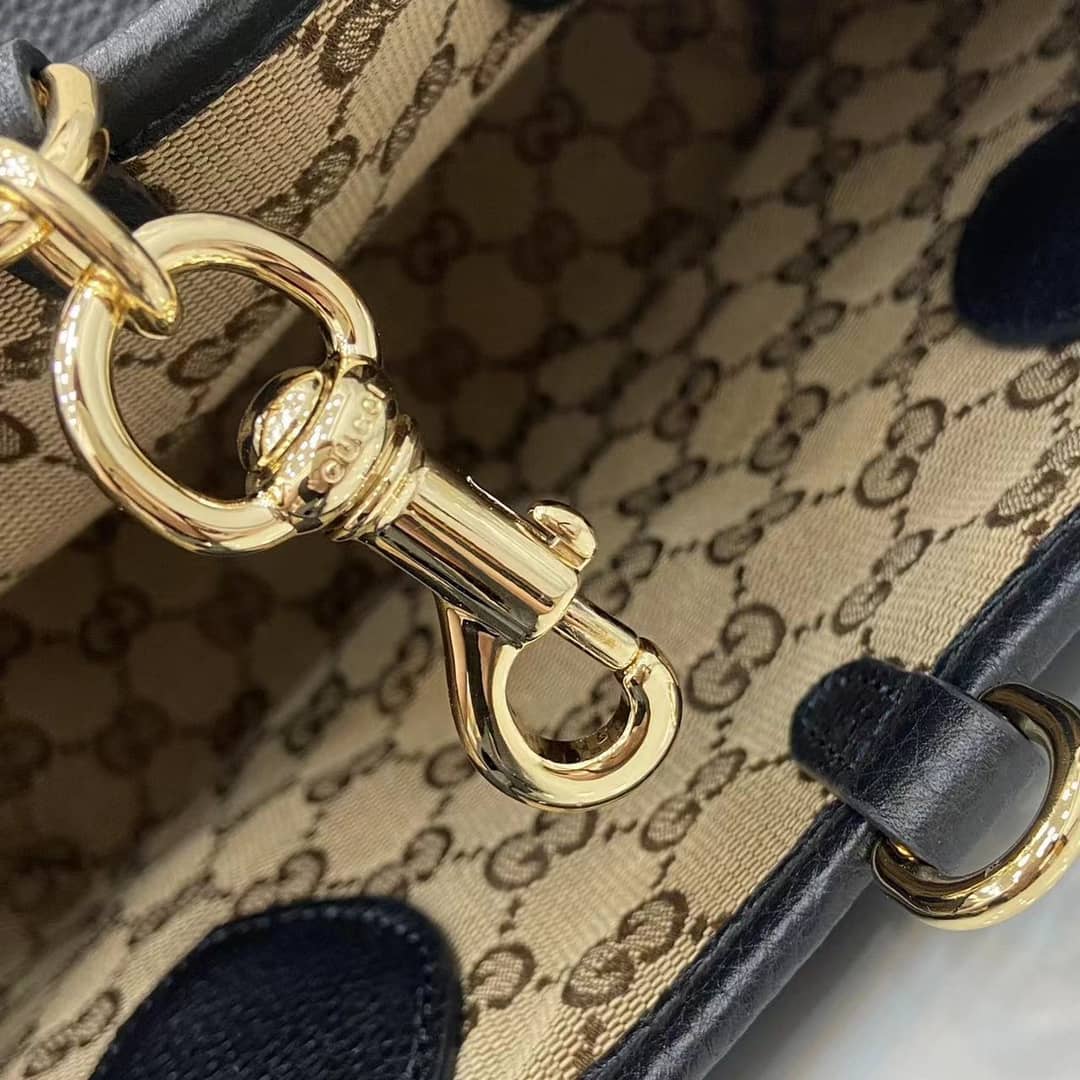 Gucci Totissima Leather Small Black Tote 839124_7_159049 Gucci Totissima Leather Small Black Tote 839124