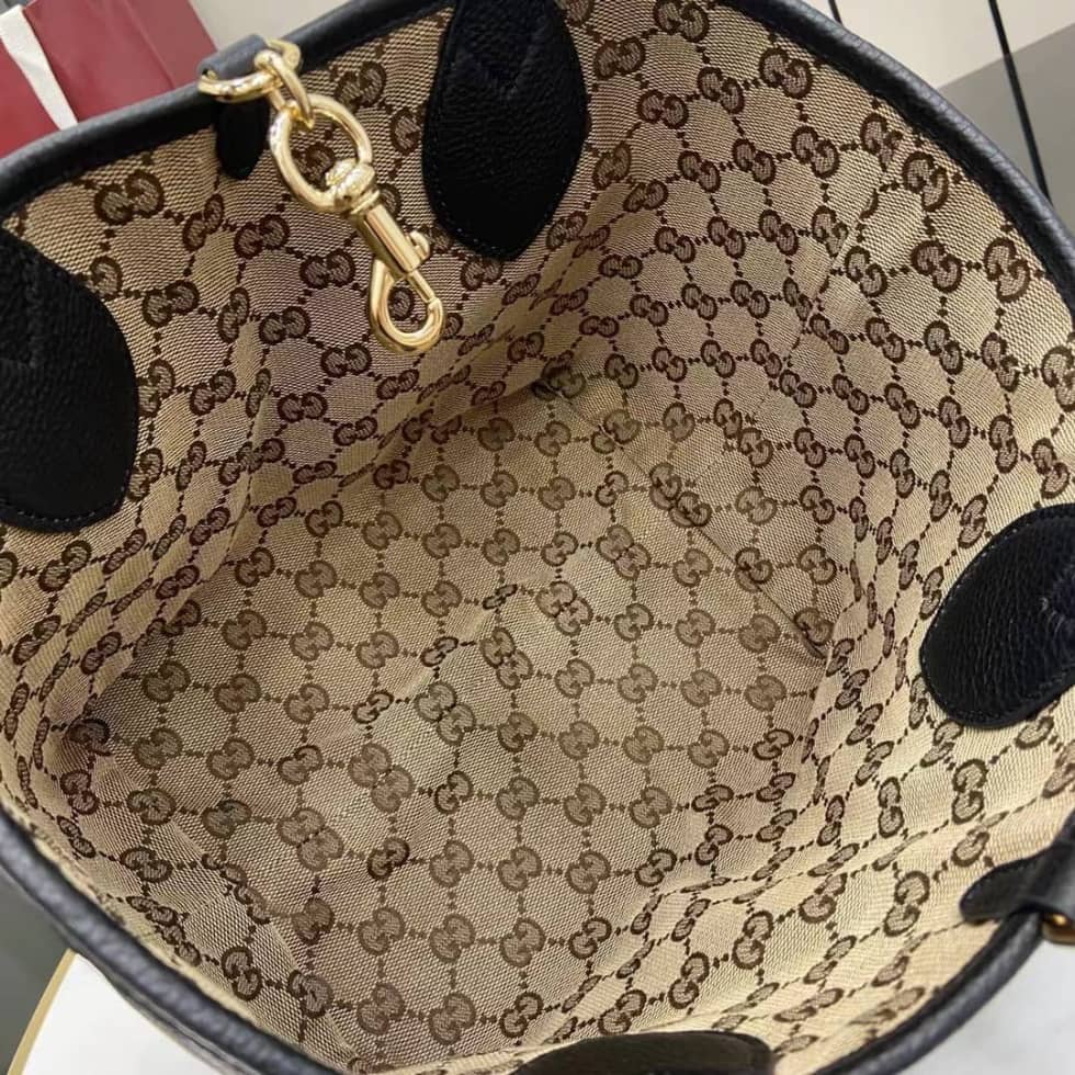 Gucci Totissima Leather Small Black Tote 839124_8_159049 Gucci Totissima Leather Small Black Tote 839124
