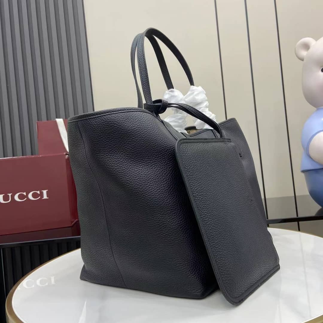 Gucci Totissima Leather Large Black Tote 839112_1_159079 Gucci Totissima Leather Large Black Tote 839112