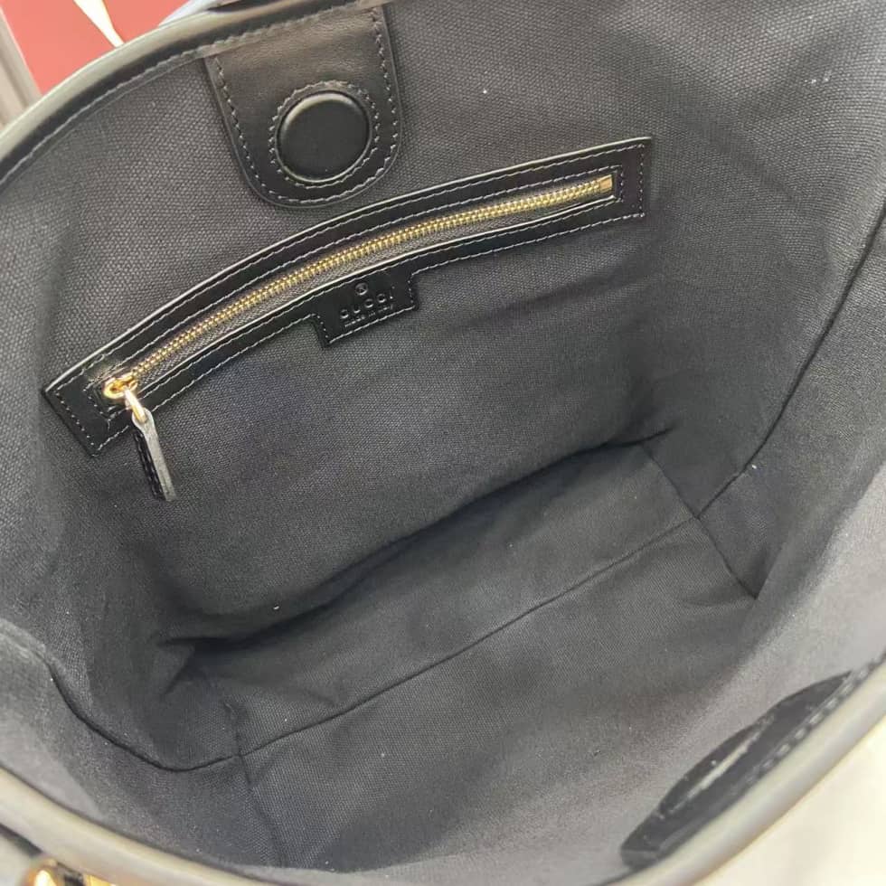 Gucci GG Emblem Small Black Shoulder Bag 848881_7_159159 Gucci GG Emblem Small Black Shoulder Bag 848881