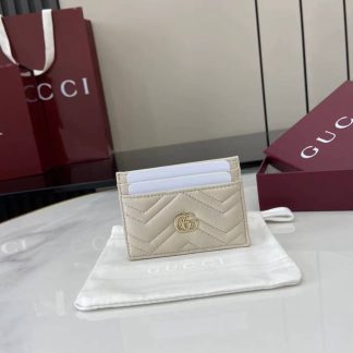 Gucci GG Marmont White Card Case 443127