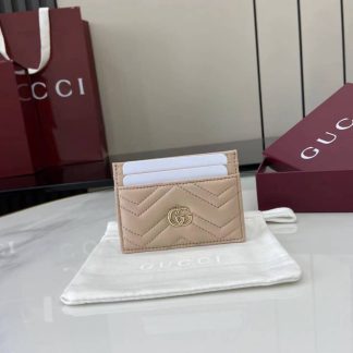 Gucci GG Marmont Pink Card Case 443127