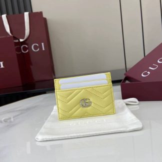 Gucci GG Marmont Yellow Card Case 443127