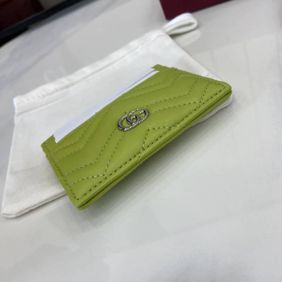 Gucci GG Marmont Green Card Case 443127_2_159209 Gucci GG Marmont Green Card Case 443127