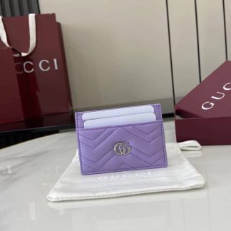 Gucci GG Marmont Purple Card Case 443127