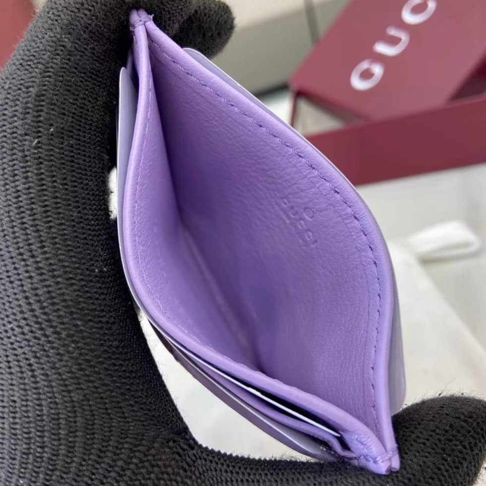 Gucci GG Marmont Purple Card Case 443127_7_159229 Gucci GG Marmont Purple Card Case 443127