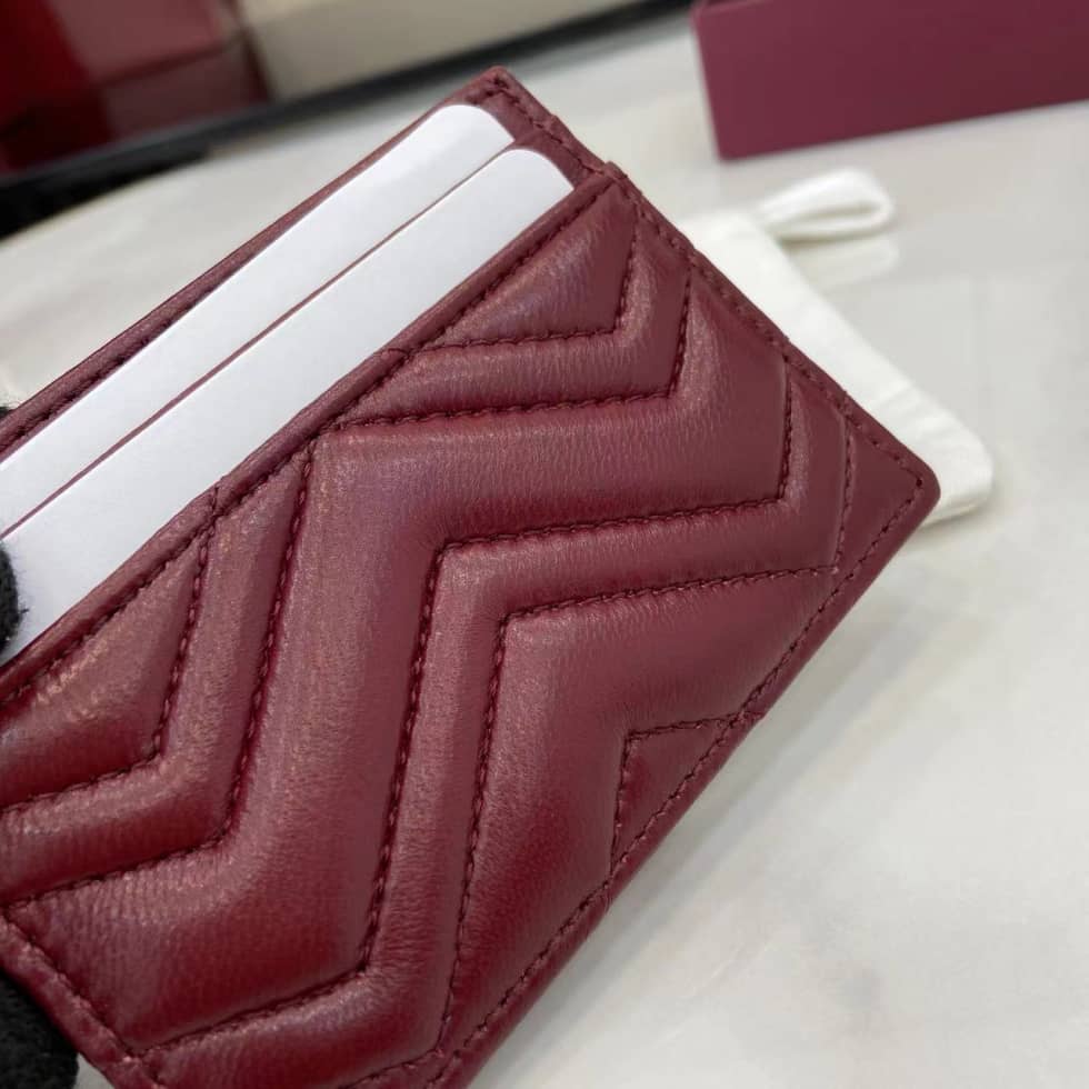 Gucci GG Marmont Red Card Case 443127_4_159249 Gucci GG Marmont Red Card Case 443127