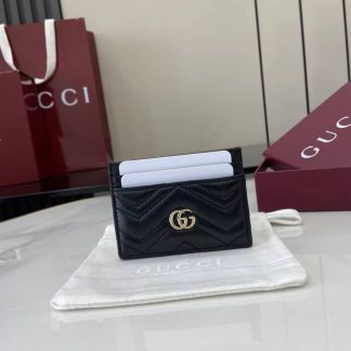 Gucci GG Marmont Black Card Case 443127