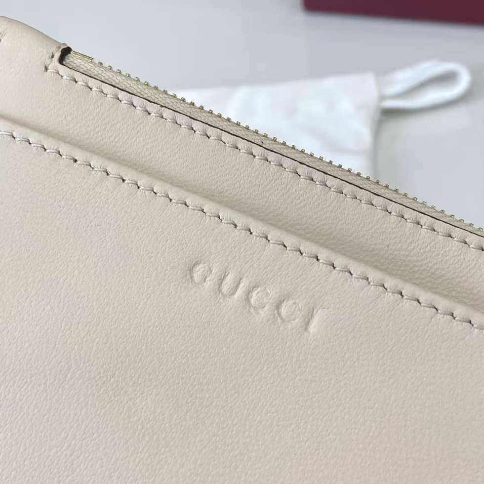 Gucci GG Marmont Zip White Key Pouch 837747_8_159269 Gucci GG Marmont Zip White Key Pouch 837747