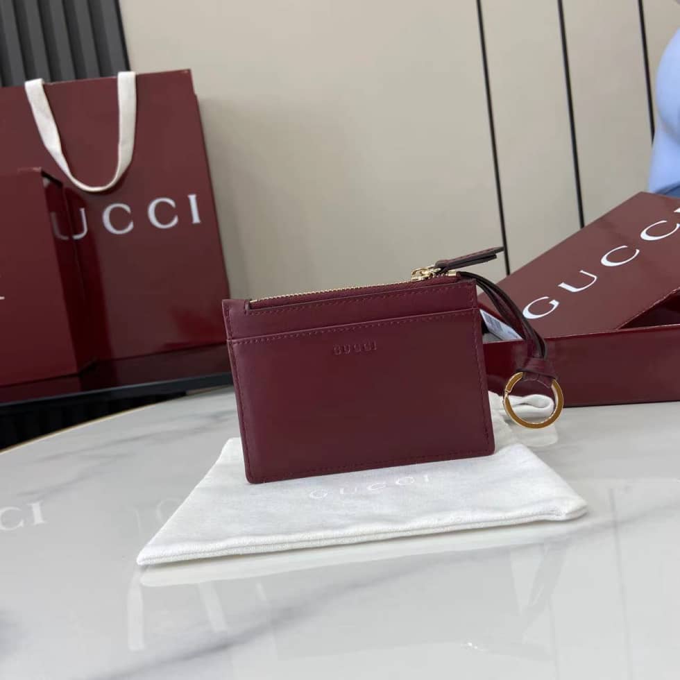 Gucci GG Marmont Zip Red Key Pouch 837747_1_159329 Gucci GG Marmont Zip Red Key Pouch 837747