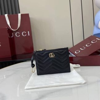 Gucci Key Leather Small Black Key Pouch 837747