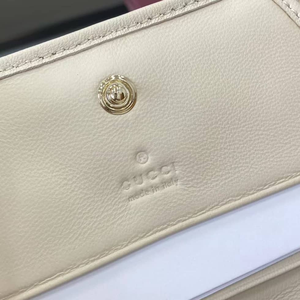 Gucci GG Marmont White Bi-fold Wallet 466492_4_159359 Gucci GG Marmont White Bi-fold Wallet 466492