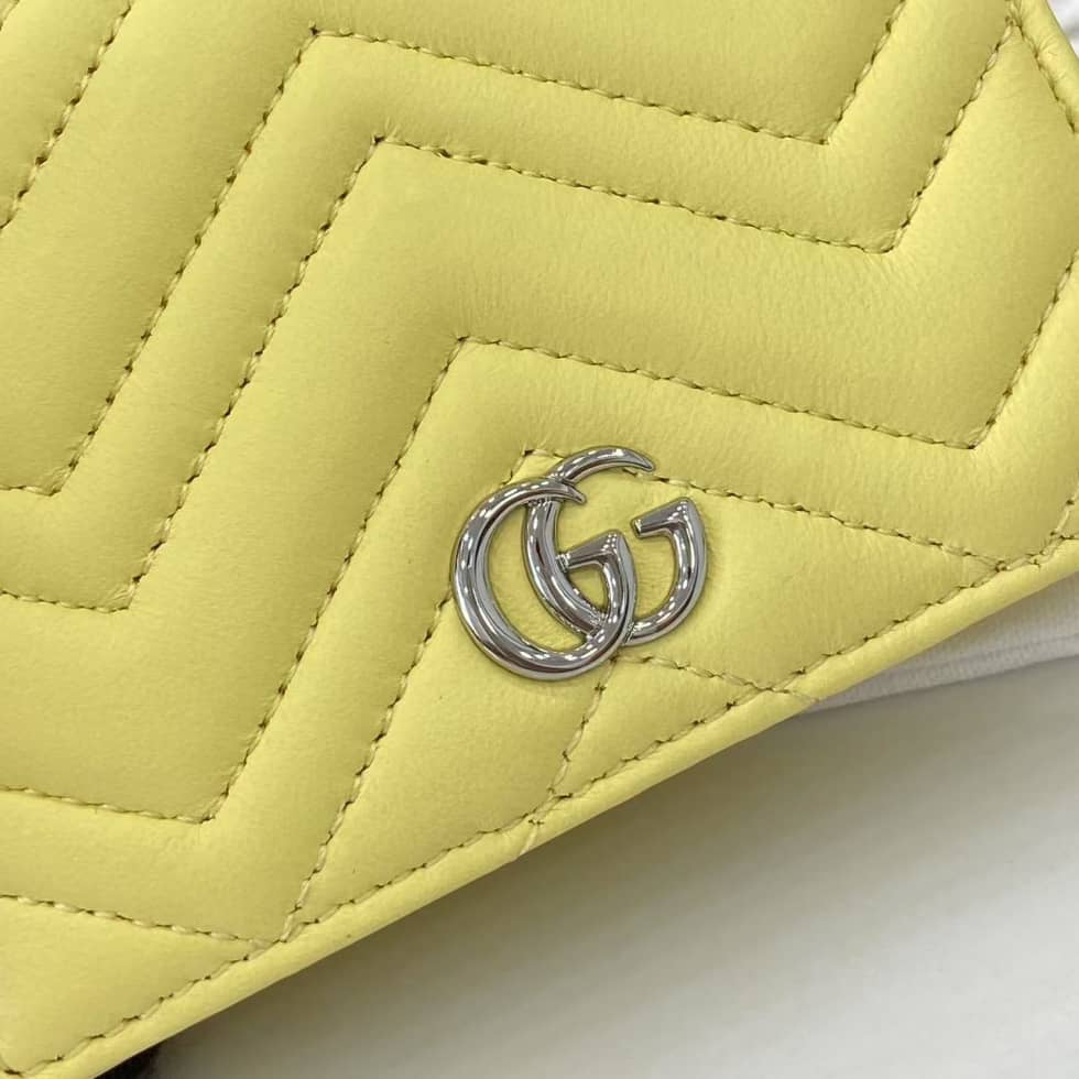 Gucci GG Marmont Yellow Bi-fold Wallet 466492_4_159379 Gucci GG Marmont Yellow Bi-fold Wallet 466492