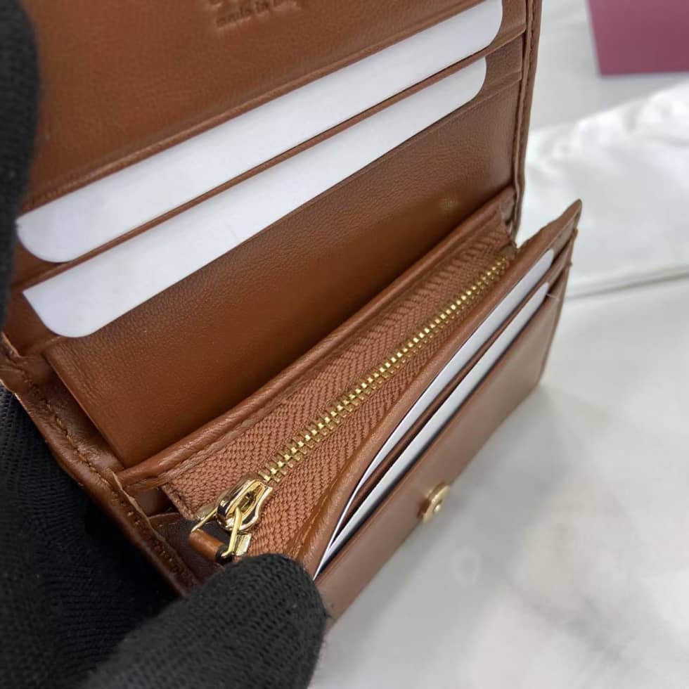 Gucci GG Marmont Brown Bi-fold Wallet 466492_7_159418 Gucci GG Marmont Brown Bi-fold Wallet 466492