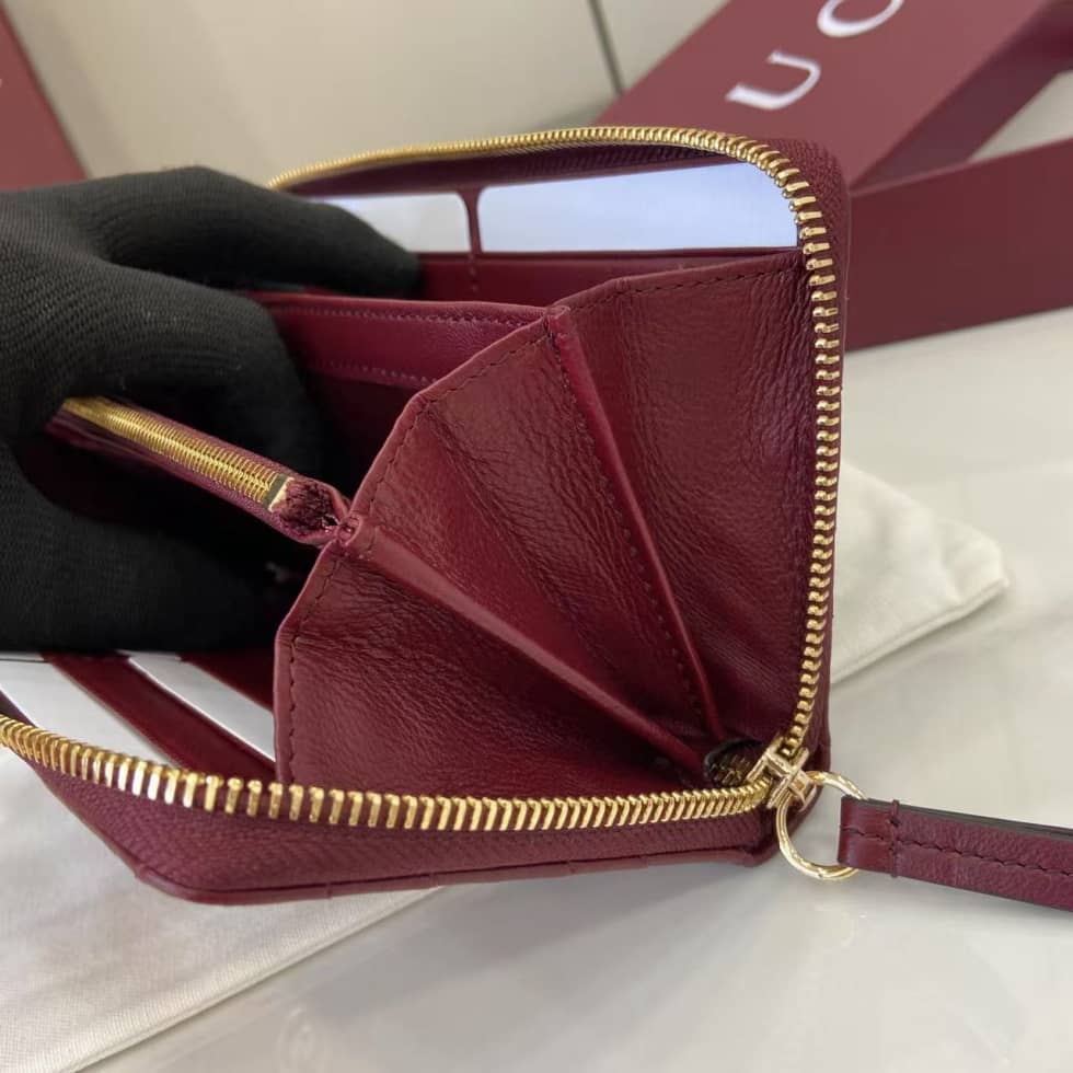 Gucci GG Marmont Leather Red Zip Wallet 837758_7_159518 Gucci GG Marmont Leather Red Zip Wallet 837758