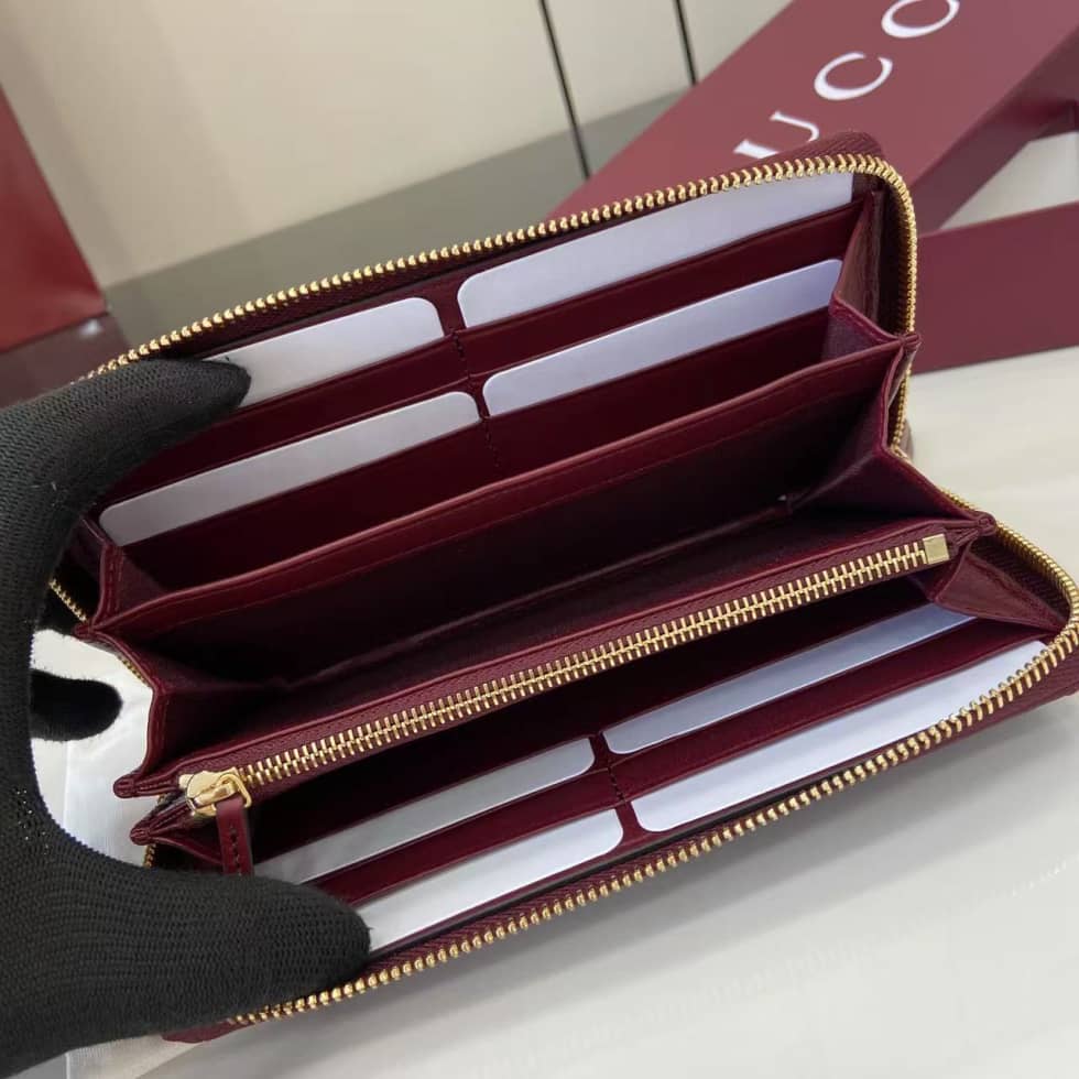 Gucci GG Marmont Leather Red Zip Wallet 837758_8_159518 Gucci GG Marmont Leather Red Zip Wallet 837758