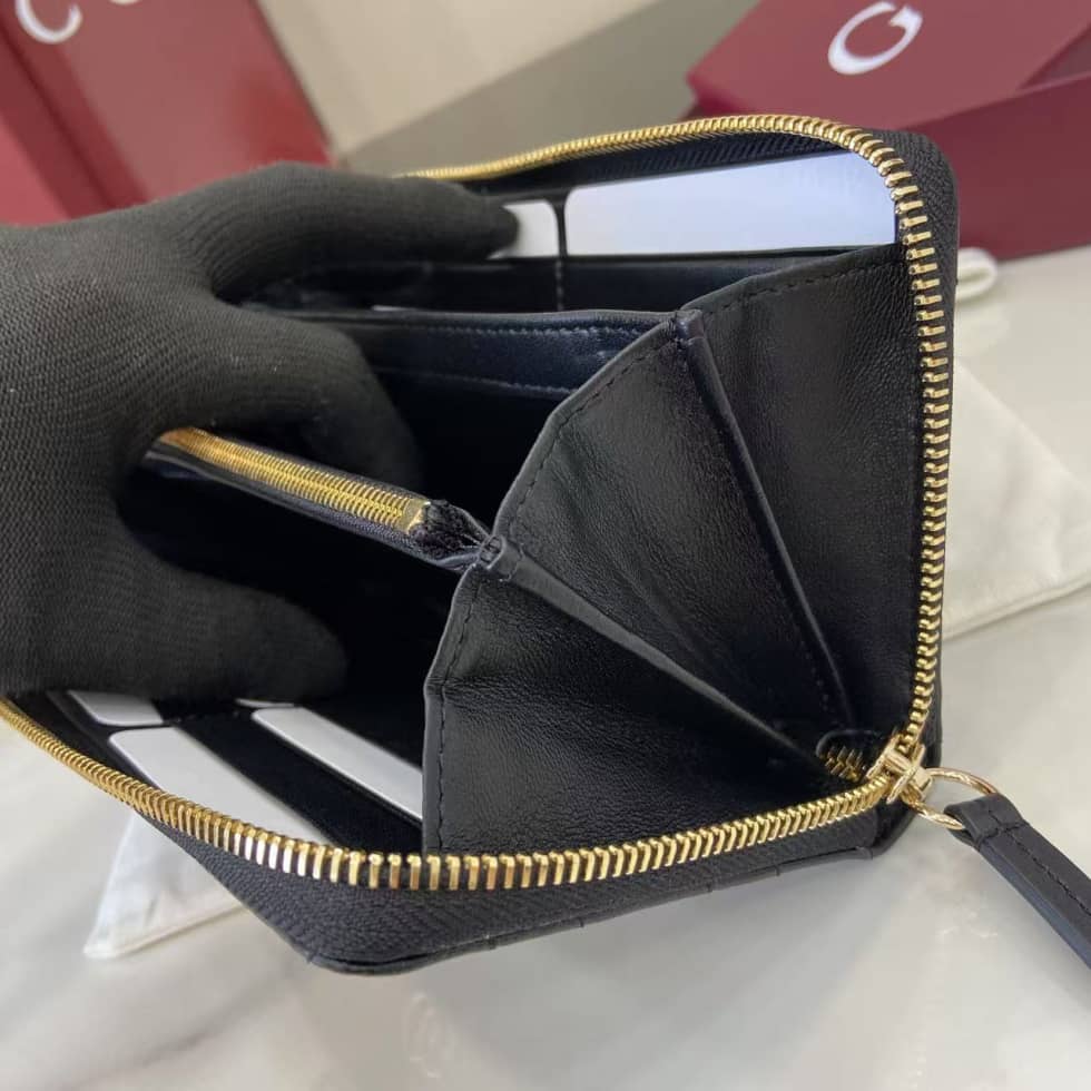 Gucci GG Marmont Leather Black Zip Wallet 837758_7_159528 Gucci GG Marmont Leather Black Zip Wallet 837758