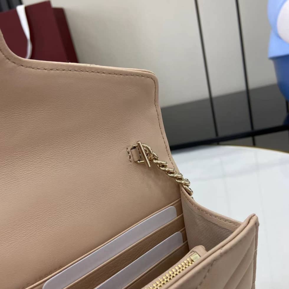 Gucci GG Marmont Leather Pink Wallet on Chain_8_159548 Gucci GG Marmont Leather Pink Wallet on Chain
