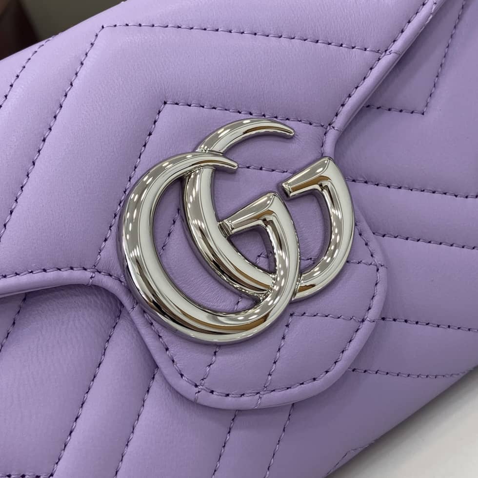 Gucci GG Marmont Light Purple Wallet on Chain_5_159588 Gucci GG Marmont Light Purple Wallet on Chain