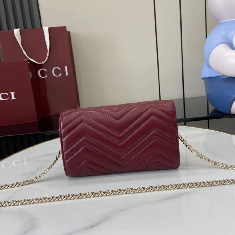 Gucci GG Marmont Red Wallet on Chain 837745_1_159608 Gucci GG Marmont Red Wallet on Chain 837745