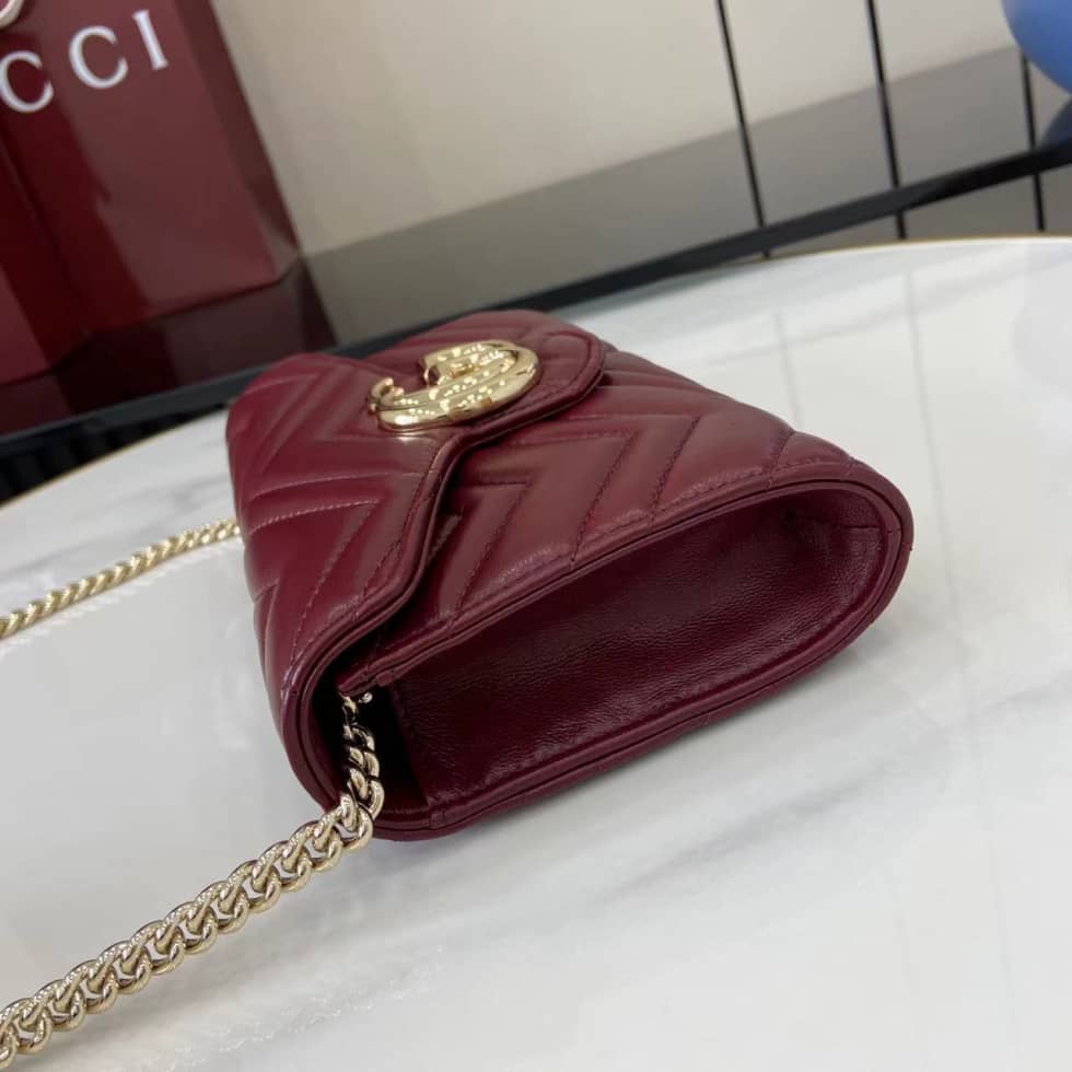 Gucci GG Marmont Red Wallet on Chain 837745_3_159608 Gucci GG Marmont Red Wallet on Chain 837745