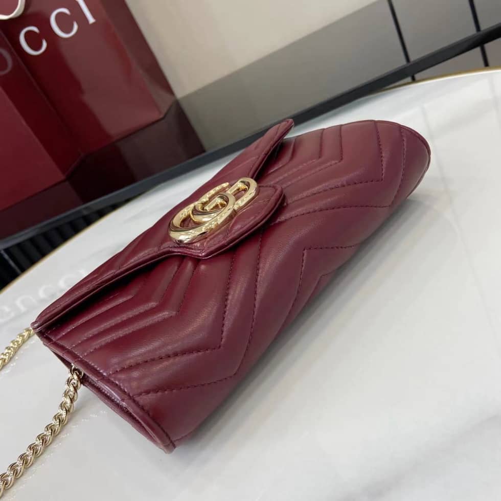 Gucci GG Marmont Red Wallet on Chain 837745_4_159608 Gucci GG Marmont Red Wallet on Chain 837745