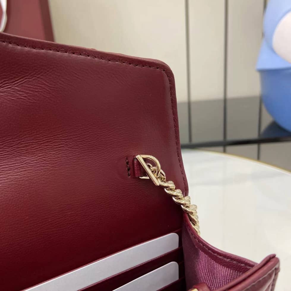 Gucci GG Marmont Red Wallet on Chain 837745_8_159608 Gucci GG Marmont Red Wallet on Chain 837745