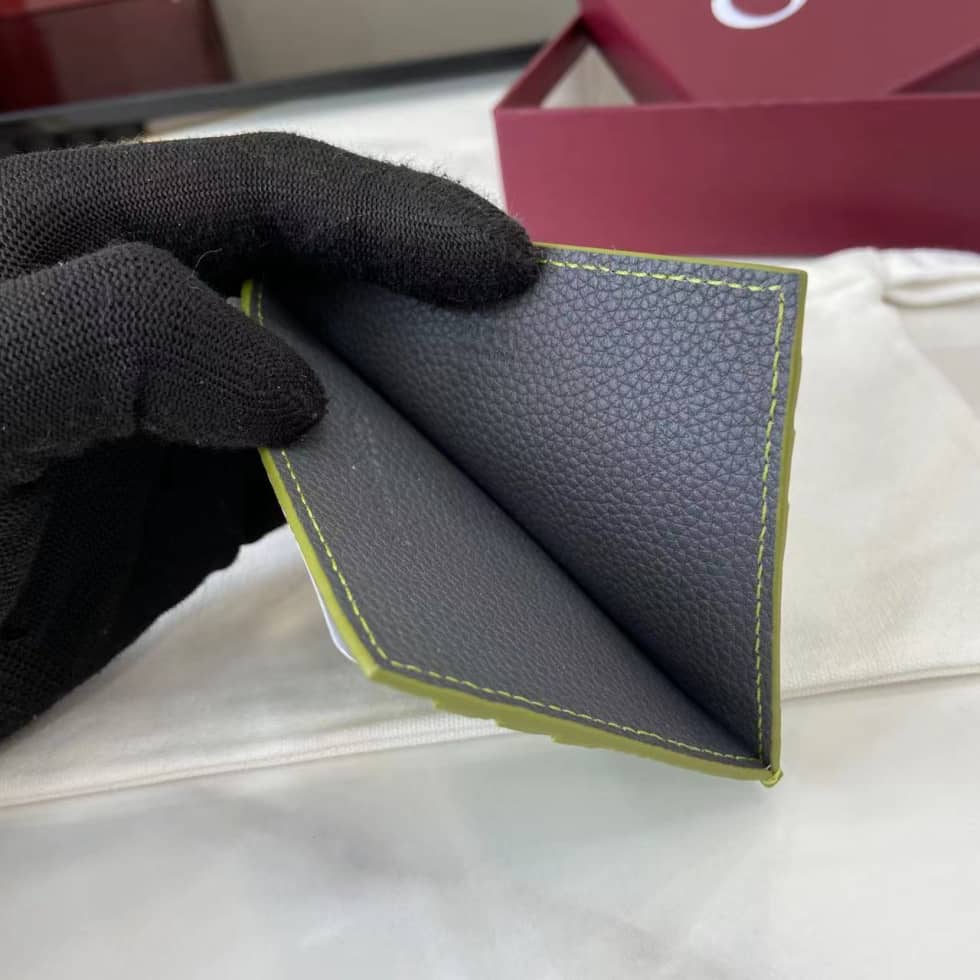 Gucci Logo Green Grey Bi-color Card Case 817043_7_159638 Gucci Logo Green Grey Bi-color Card Case 817043