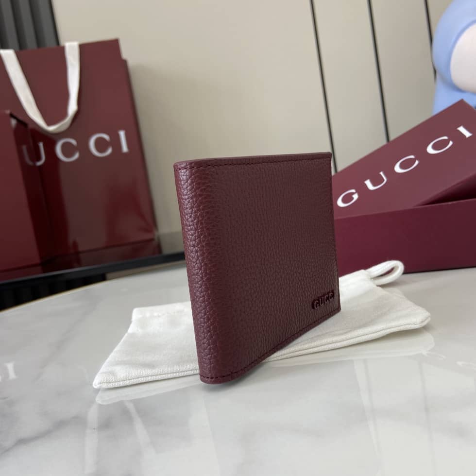 Gucci Leather Red Bi-color Bi-fold Wallet 817019_1_159678 Gucci Leather Red Bi-color Bi-fold Wallet 817019