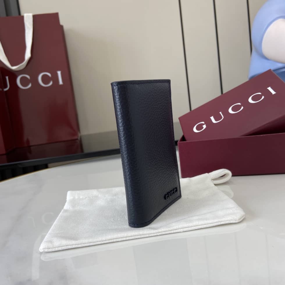 Gucci Leather Bi-color Card Case Navy 817038_1_159718 Gucci Leather Bi-color Card Case Navy 817038
