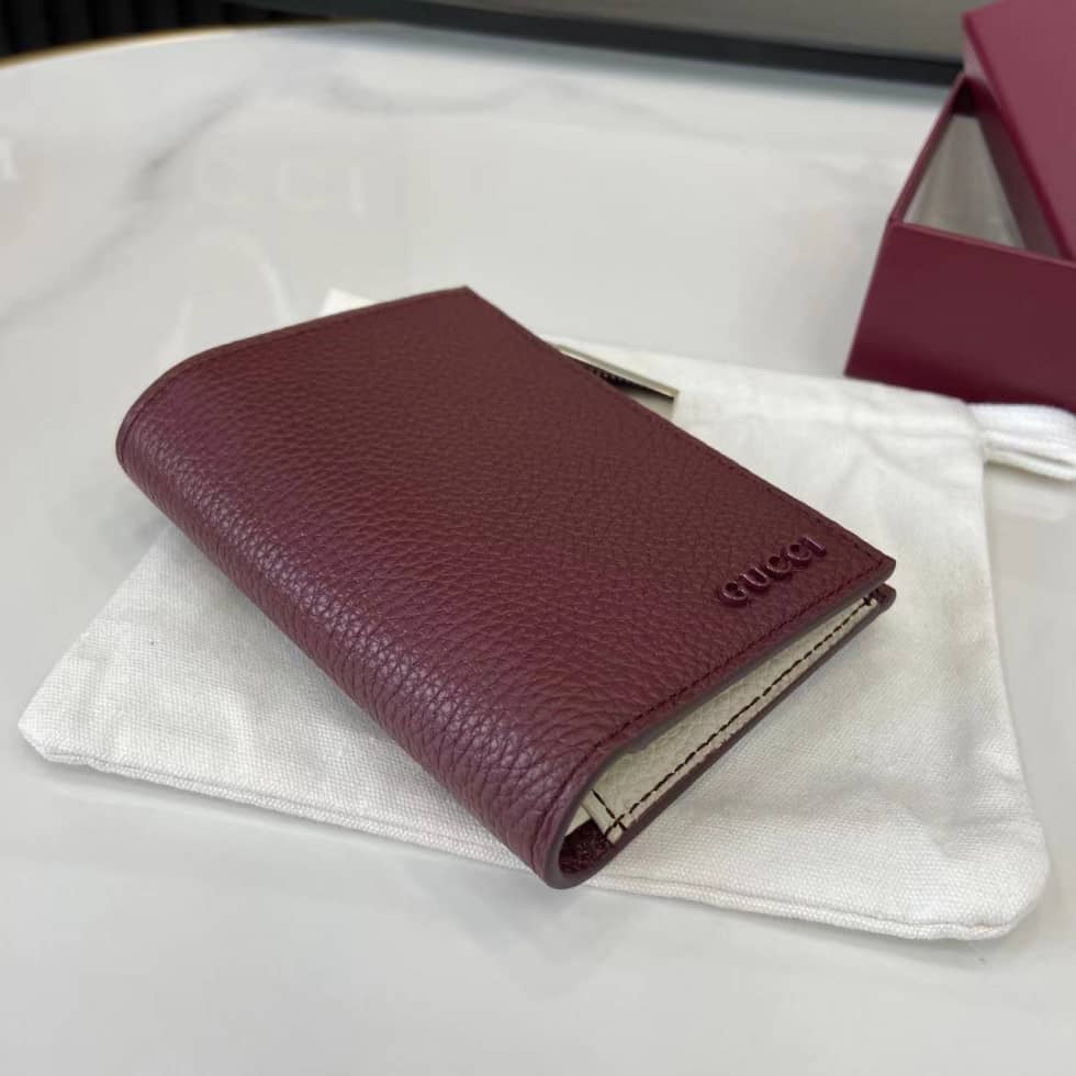 Gucci Leather Bi-fold Zipper Wallet Red 817021_3_159748 Gucci Leather Bi-fold Zipper Wallet Red 817021