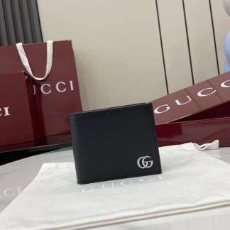 Gucci GG Marmont Bi-fold Coin Wallet Black