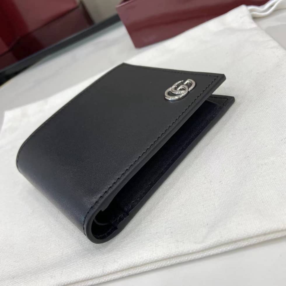 Gucci GG Marmont Bi-fold Coin Wallet Black_4_159898 Gucci GG Marmont Bi-fold Coin Wallet Black