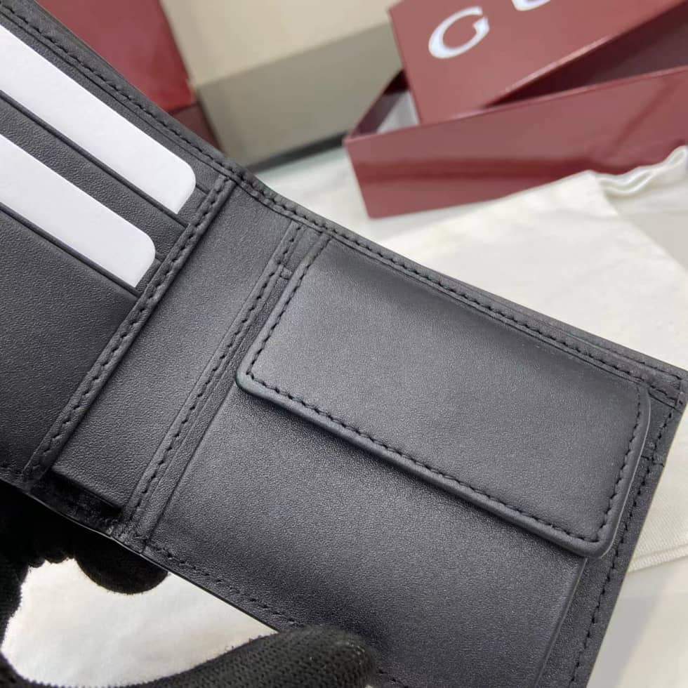 Gucci GG Marmont Bi-fold Coin Wallet Black_8_159898 Gucci GG Marmont Bi-fold Coin Wallet Black