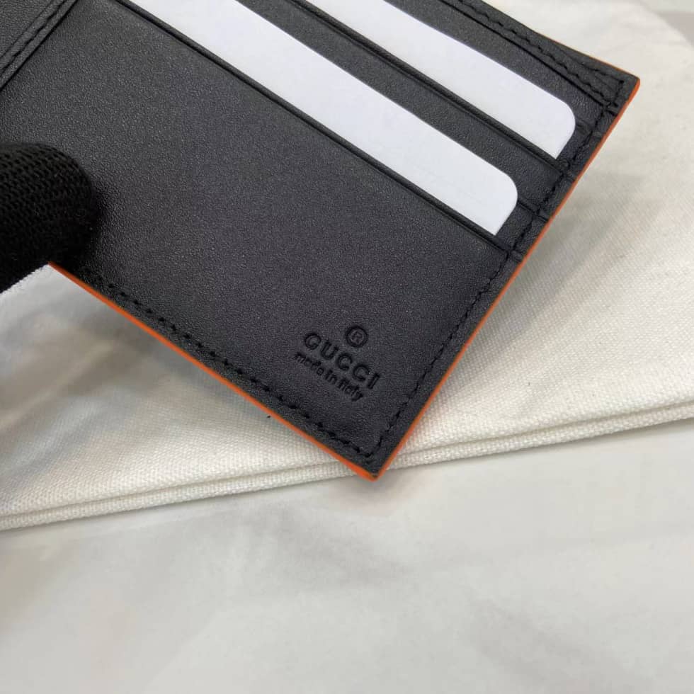 Gucci GG Marmont Bi-fold Wallet Black Orange 835047_7_159918 Gucci GG Marmont Bi-fold Wallet Black Orange 835047